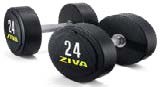 ZVO Solid Steel Urethane Dumbbell 38 kg (par)