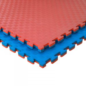 Suelo Puzzle Eva Mat Tatami 1000x1000x25mm rojo/azul (alta densidad)