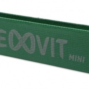 Mini Band Tela Elástica FLEXVIT 32 x 6 cm. Intensidad 4/6 (Media-Alta). Resistencia 8-16 kg (Verde)
