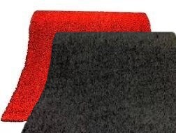 Cesped Artificial Rojo/Negro Marcado 10mx2mx1,3cm