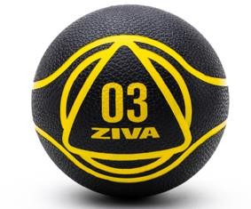 ZIVA Essentials Balón Medicinal (Negro/Amarillo) 9 kg