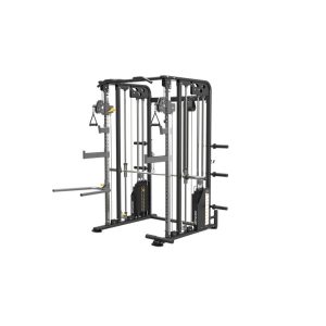 Impulse - Multifuncion con Multipower - Multi Fuctional trainer with smith (Placas)COLOR NEGRO