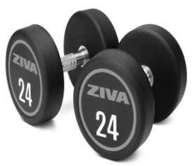 Mancuerna XP RPU (Negro/Gris) ZIVA - 17,5 kgs (par)